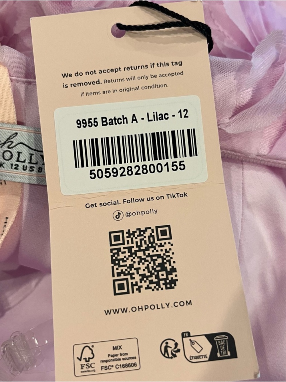 🌸NWT OH POLLY PINK APPLIQUÉ FLORAL HALTER DRESS US SIZE 8🌸 - Picture 7 of 7